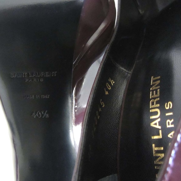 new SAINT LAURENT Janis patent platform pumps 10.5 - Picture 7 of 8